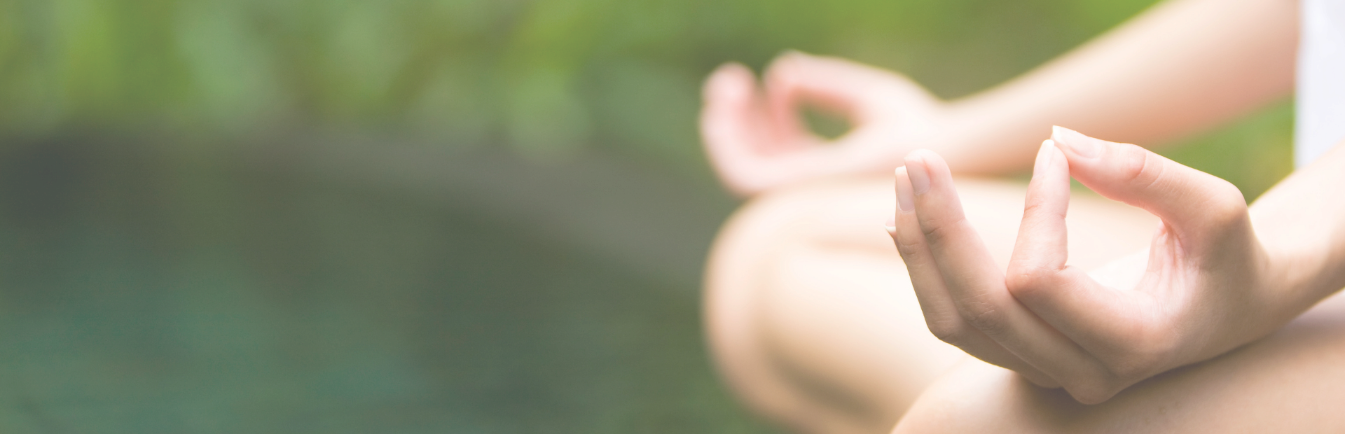 Manos en posición de meditación